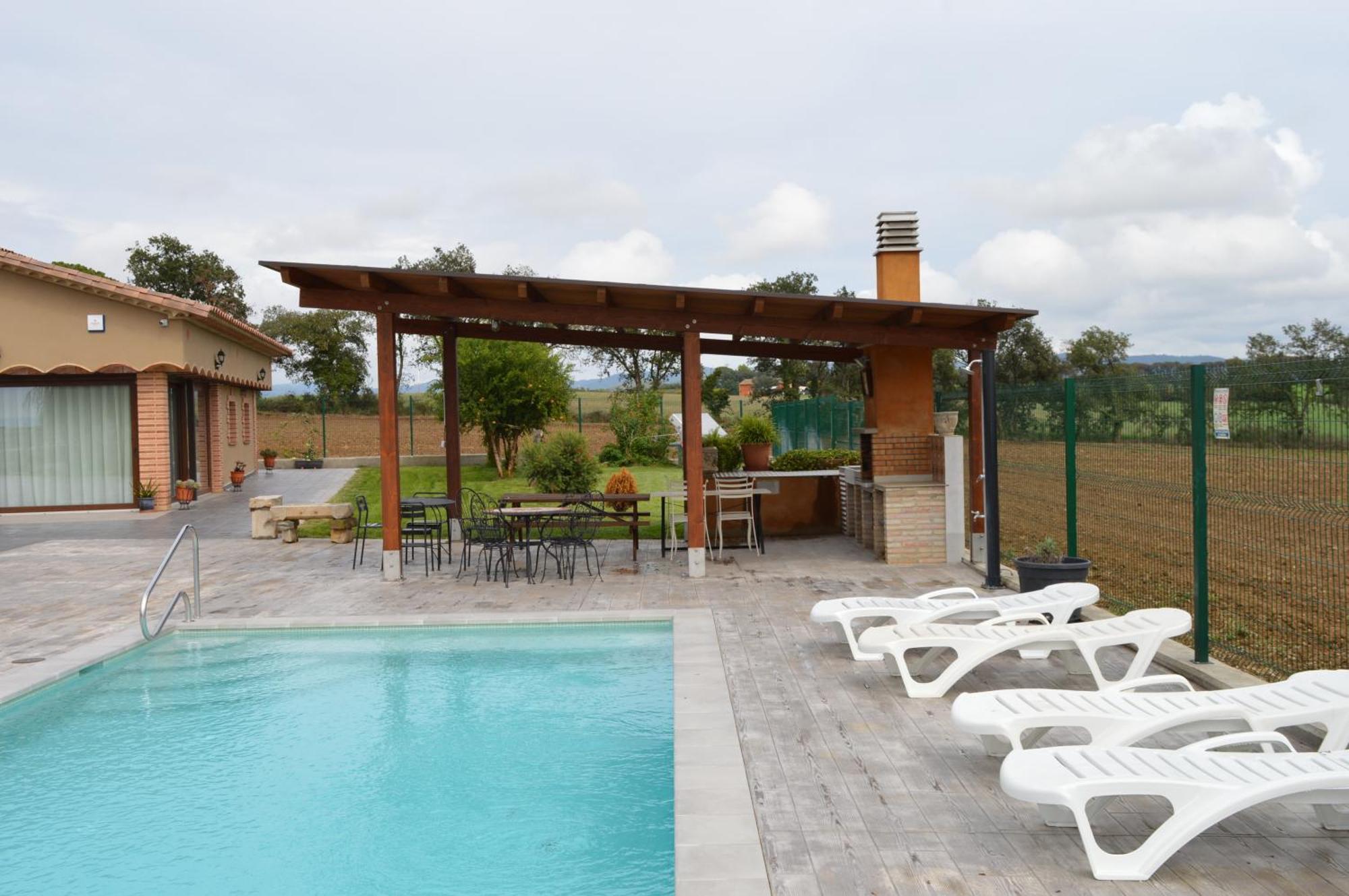 Mas Piua Villa Girona Exterior photo